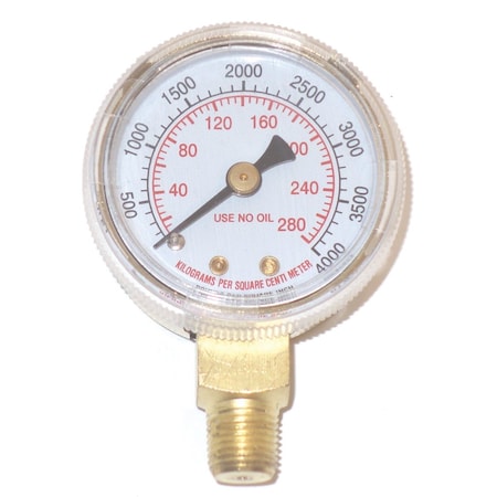 Powerweld Replacement Gauge, 1-1/2" x 4000 PSI, 1/8" NPT Inlet C4000